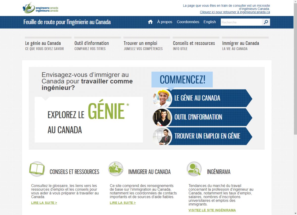 Feuille de route pour l’ingénierie au Canada